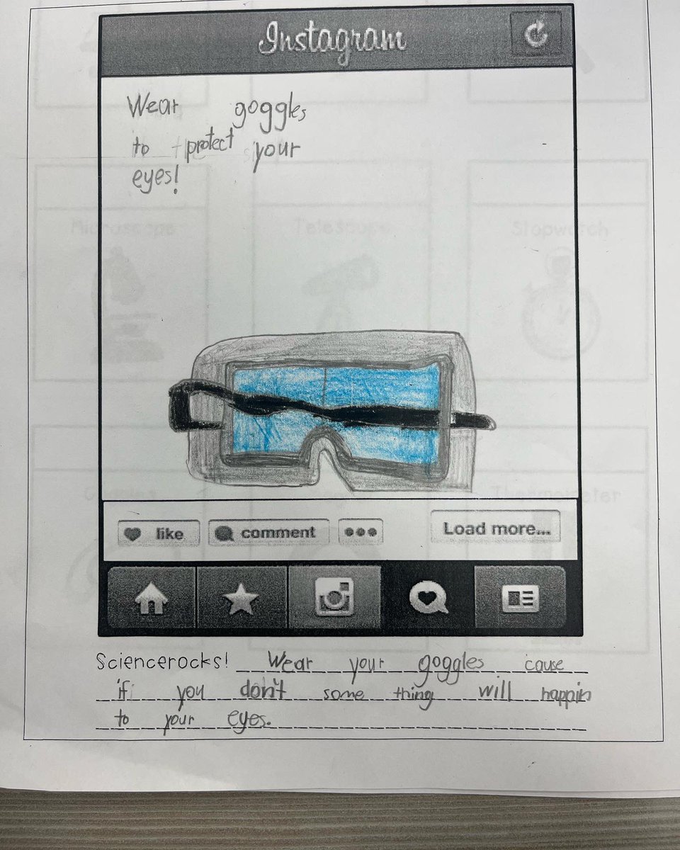 BriaDavis2017's tweet photo. Today we created Instagram captions for science tools! #rgeimpact @Teachersherryj @RGE_Rangers @AZamora9213 https://t.co/R2mjMQ19fI