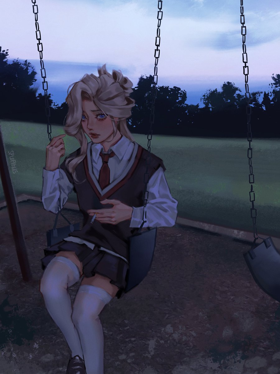 splofigus's tweet photo. Schoolgirl Signora chillin https://t.co/OHPeoYi6k2