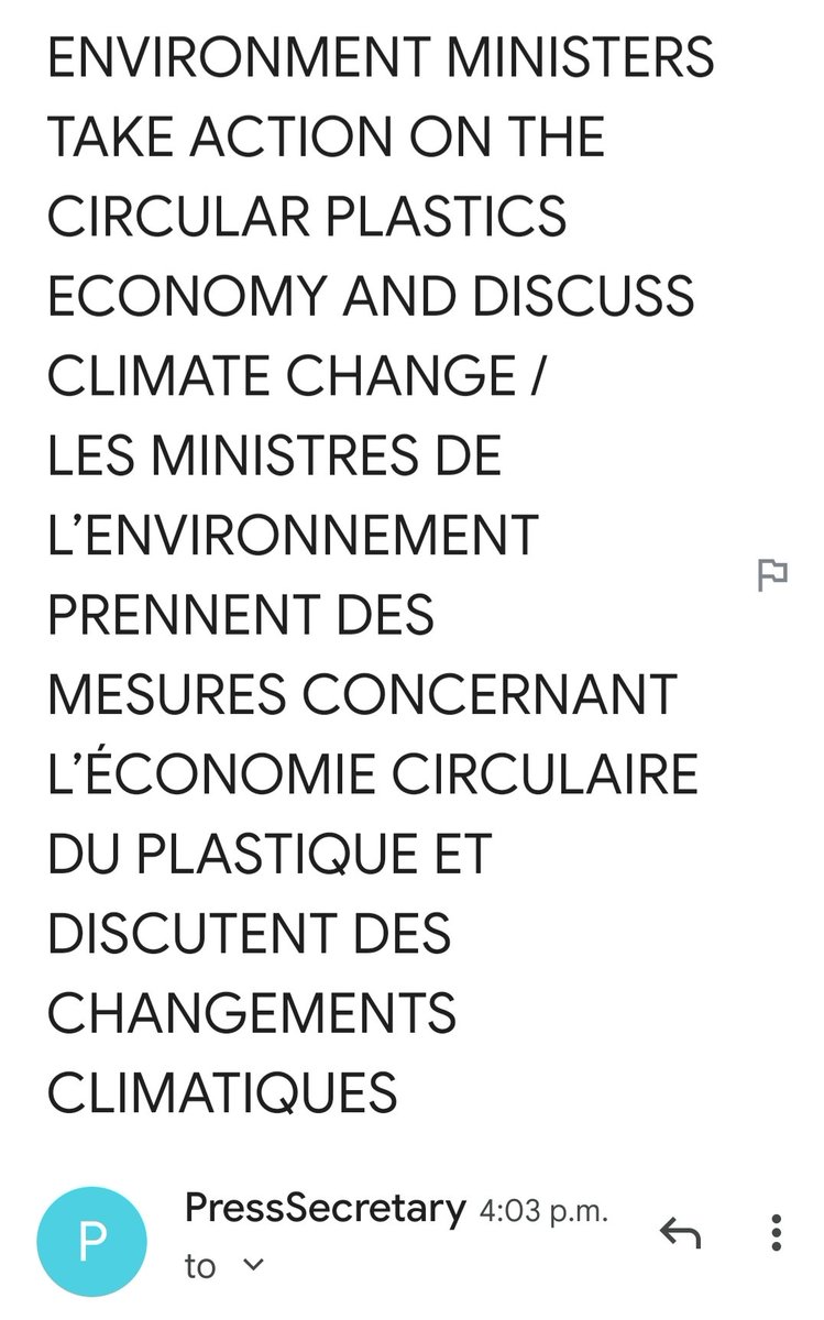 Is part of that yelling at the plastics?