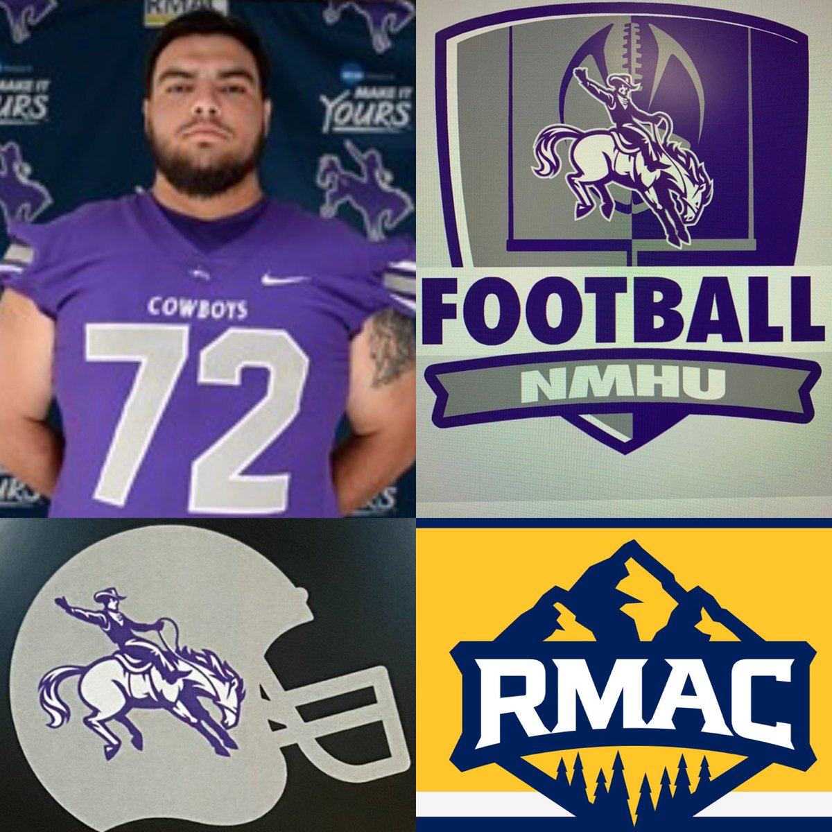 Game day for my boy <a href="/Jose_A_72/">Jose Aceves</a> 
Hard work paying off. He’s starting at Center and ready to battle with his team <a href="/NMHUFootball/">NMHU Football</a> Go Cowboys!