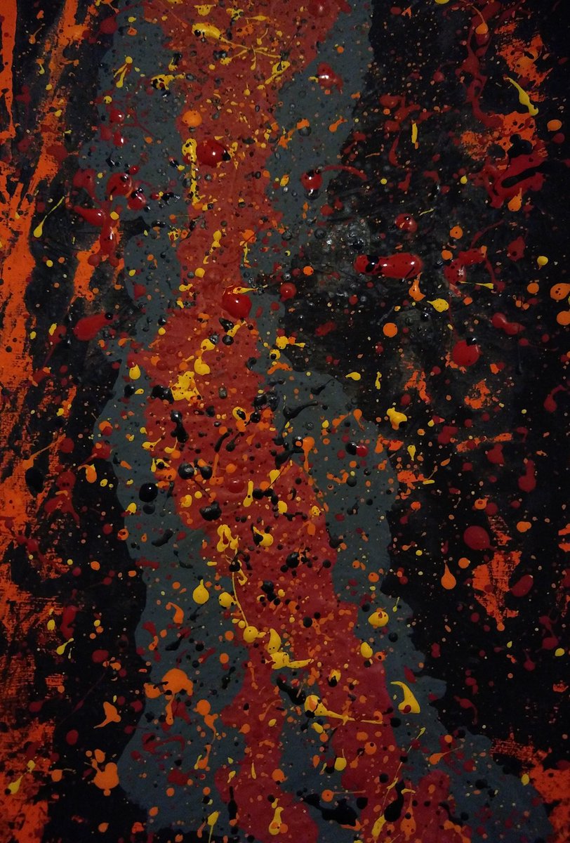 lokabrenna's tweet photo. Loki's art journal painting update. https://t.co/4liMcLChUM
Hail Loki! I love You!
#loki #lokabrenna #lokean #hailloki #godspouse #rokkatru #rokkr #pagan #paganartist #abstractart #abstractpainting #artjournal #abstractexpressionist #splatterpainting #drippainting https://t.co/GWg5ScJZkH