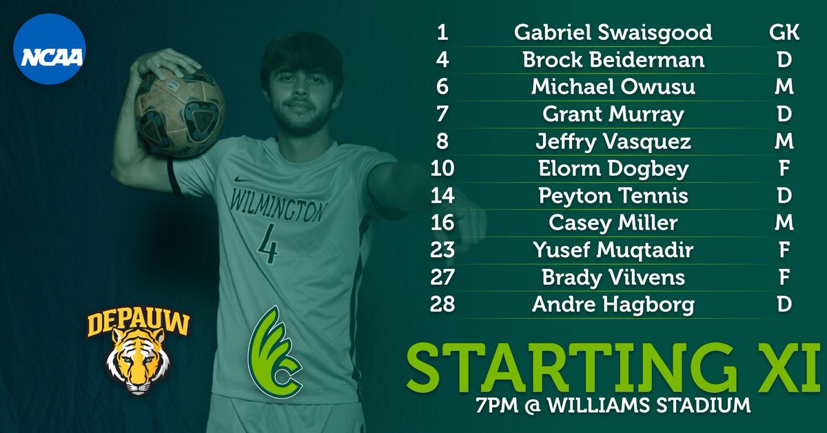 DubC_MSoccer's tweet photo. Less than an hour away for our first kickoff of the 2022 season!! Three players make their first career starts as @GabeSwaisgood (Fairfield), @BrockBiederman (Centerville), and @PeytonTennis (Lakota East) get the nod this evening! #WeAreDubC https://t.co/z5kmzfAXDT