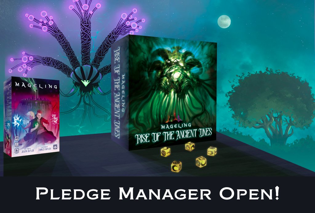 FamiliarGames's tweet photo. The pledge manager for Mageling: Rise of the Ancient Ones and Mageling: Apotheosis is now open! https://t.co/j3aDyPfiJ2
 #boardgames #crowdfunding #Mageling https://t.co/MAYvocRZFV