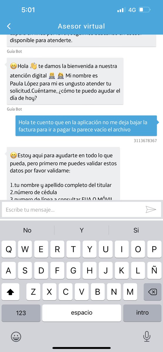jerohd's tweet photo. @MovistarCo @sicsuper niegan el@derecho a tener la factura y los asesores no dan respuesta y dejan de atender ! https://t.co/VDnAa2I1ij