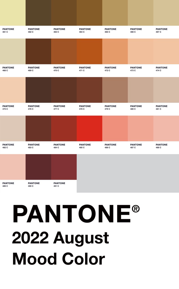 hnnh_lee's tweet photo. My @pantone #MoodColor in #August2022 day by #day...
#ColorInspires
#Mood #Colour #Design #GraphicDesign #Pantone #PantoneChallenge https://t.co/uZuviu8gUT
