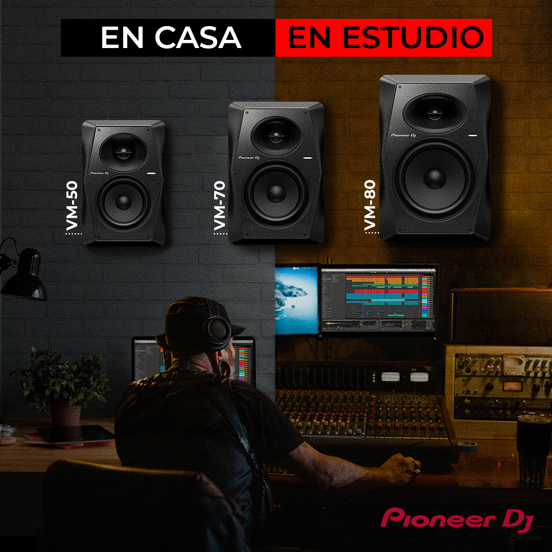 PioneerMX's tweet photo. Serie VM, ideal para ensayar en casa y usar en tu estudio.
#pioneerdj #pioneerdjlatinoamerica #pioneerdjmx #studiomonitors #vm50 #vm70 #vm80 https://t.co/OtA4V8OtIJ