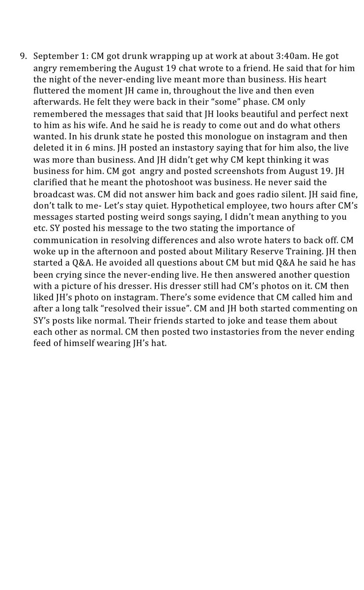 For all those trying to figure out what happened in the ChangJung world, this is a synopsis. Please note that while this has been looked into and relatively vetted in terms of translations, it’s still a narrative opinion on what happened. 
#HisMan #ChangJung #Changmin #Junghyun