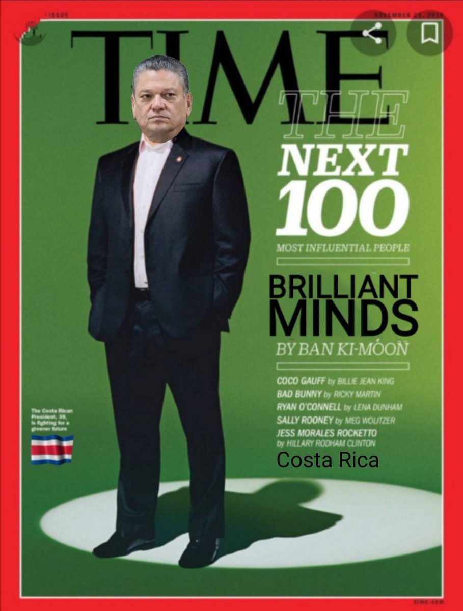 FansdelPresiCR's tweet photo. Mentes Brillantes 🇨🇷
Gracias por tanto Prestigiosa Revista @TIME
Somos Potencia Mundial. (Hilo)
@luisguillermosr @elifeinzaig #Yonito @plncr y @alhanacm 🐸🚁💎🎁 (1/3) https://t.co/g78IqSNSdn