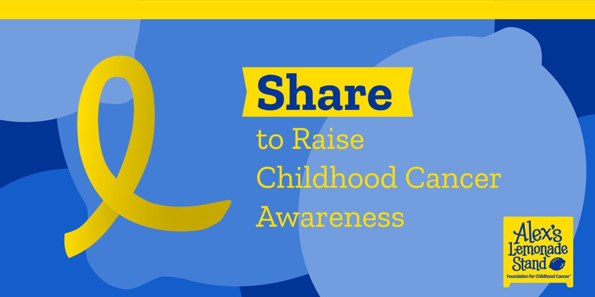 September is #ChildhoodCancerAwarenessMonth 🎗️ 

Throughout the month, we #GoGold to honor the children in treatment, those out of treatment and those who have lost their lives to cancer.

Please share (and wear) a gold ribbon to show support for all kids with cancer!