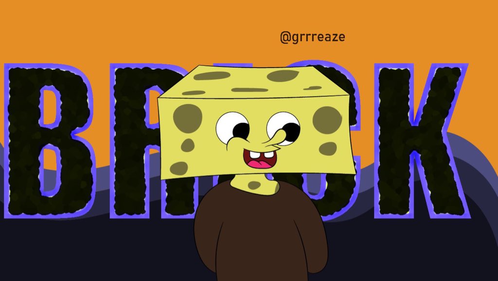 grrreaze's tweet photo. Hey @ONEWORDBRICK I decided to integrate the SpongeBob character into the brick family , from me to you , I hope you like it 🧱❤️ https://t.co/ZfY2Adk3xy