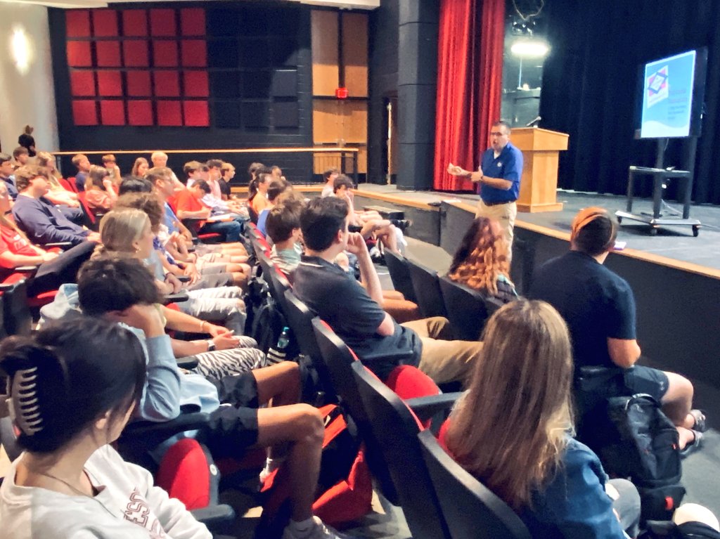 CHS students in business or finance focused courses had the unique opportunity to hear from one of the best today. Corey Williams shared "Five Things Your Parents Wish They Knew at Your Age!" as a kick off to a series of upcoming Zero Hour talks offered by the <a href="/MY100BANK/">Centennial Bank</a> team!