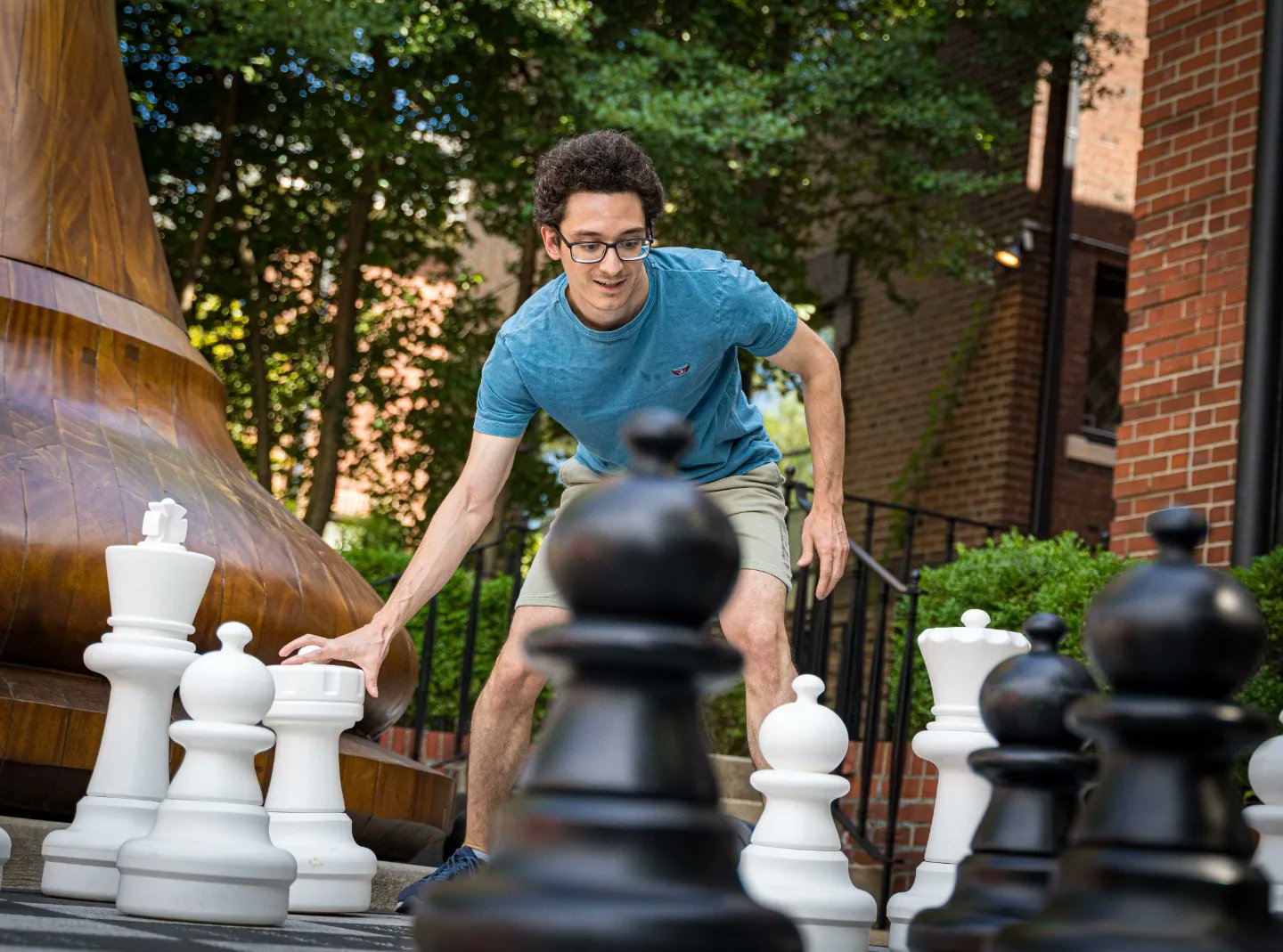 Fabiano Caruana out in front