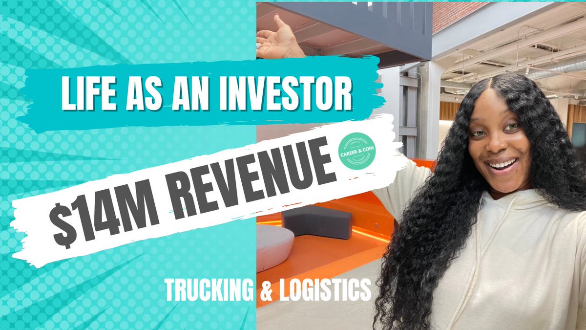 CareerAndCoin's tweet photo. 🎯I run a $14M Trucking &amp; Logistics Company - with no prior experience. 
…
Don’t let anyone tell you it can’t be done. 
…
🎥YT Upload! @CareerAndCoin https://t.co/3pUwrYVBlo