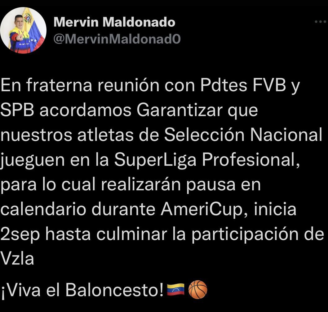 Gregory8Vargas's tweet photo. Hoy Gano el baloncesto de 🇻🇪 👏🏽👏🏽👏🏽 , gracias @MervinMaldonad0  por la mediación y buscar lo mejor para el baloncesto 🏀👏🏽👏🏽 . El tiempo de Dios es Perfecto 🙏🏼 https://t.co/nZ68arP872