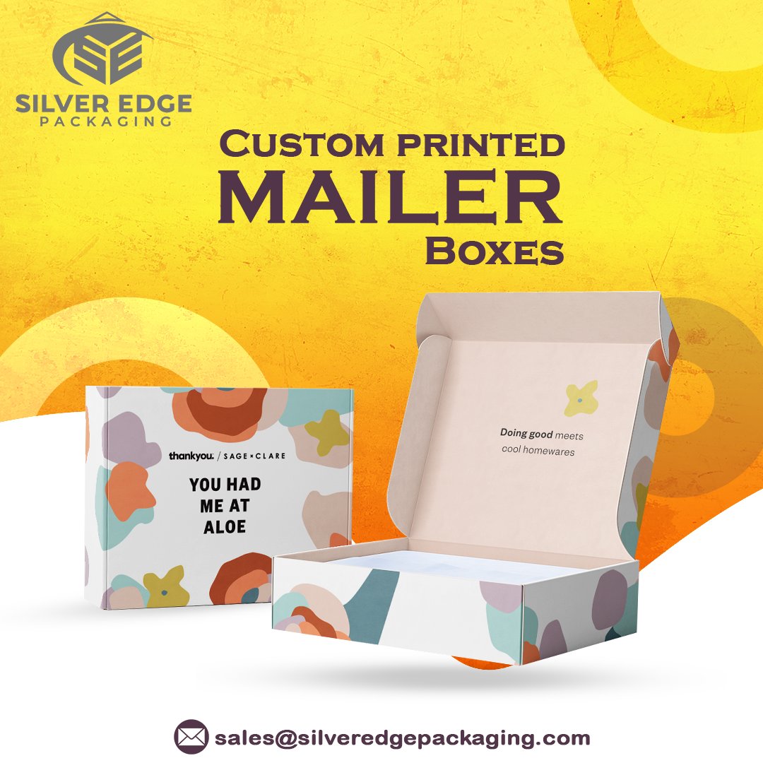 SilverEdgePack's tweet image. Custom Printed Mailer Boxes are the perfect mailing solution.  

𝐑𝐞𝐚𝐝 𝐌𝐨𝐫𝐞 silveredgepackaging.com/product/custom…

𝐂𝐚𝐥𝐥 𝐔𝐬 𝐀𝐭: (888) 480-7850
👉 Free Shipping
👉 Free Design &amp;amp; Support

#custommailerboxes #mailerpackagingboxes
#customprintedmailerboxes