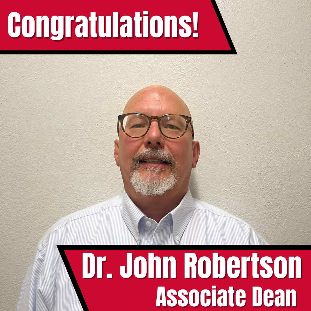 AStateGriffin's tweet photo. A HUGE congratulations to Dr. John Robertson, our newly announced Associate Dean of the Neil Griffin College of Business!
Dr. Robertson is one of our Accounting faculty who has previously served as the Chair of Accounting & CIT.
#AStateGriffin #AssociateDean https://t.co/8bo32N1lX6