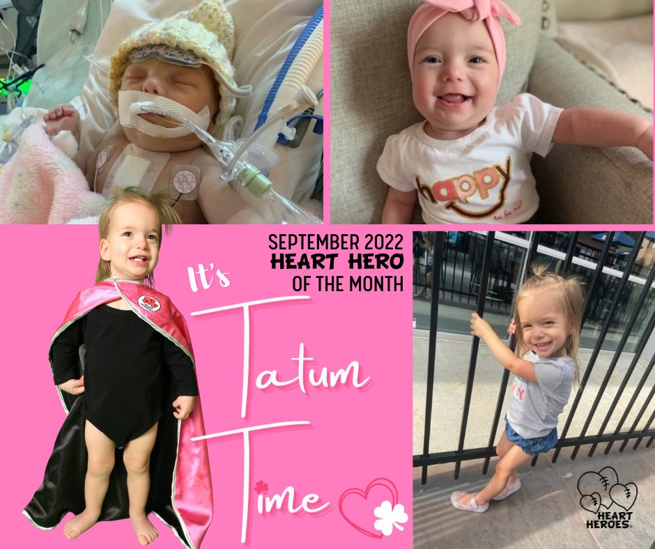 HeartHeroes's tweet image. A heartfelt story of all the emotions associated with a #CHD diagnosis and a family's love that endures. It's time for September's Heart Hero of the Month story... It's #TATUMTIME heartheroes.org/tatumtime/  💗 🍀#HeartHeroes #HHOTM #1in100 #warrior #SHROmaha