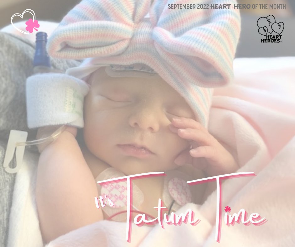 HeartHeroes's tweet image. A heartfelt story of all the emotions associated with a #CHD diagnosis and a family's love that endures. It's time for September's Heart Hero of the Month story... It's #TATUMTIME heartheroes.org/tatumtime/  💗 🍀#HeartHeroes #HHOTM #1in100 #warrior #SHROmaha