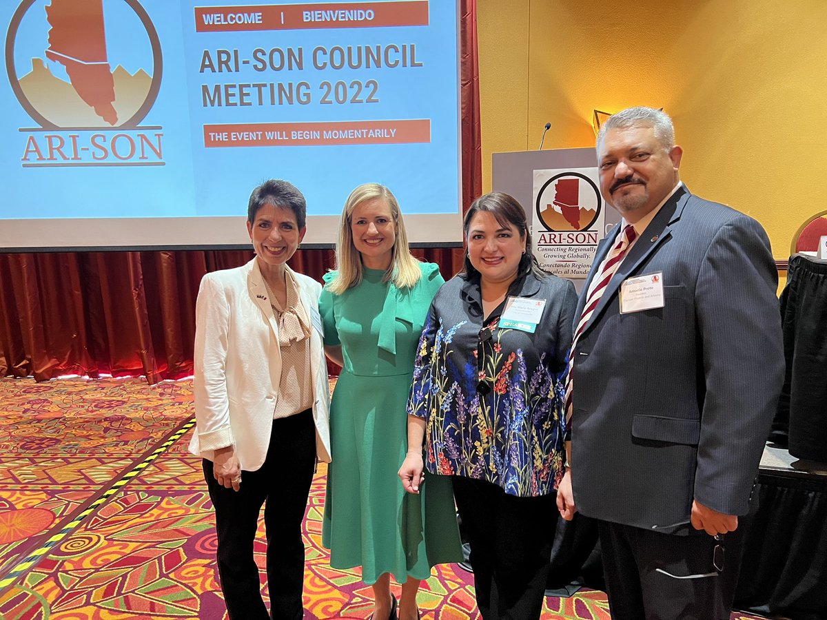 MAGregion's tweet photo. The Ari-Son Council meeting is taking place today! This is a great opportunity for Sonora and MAG to continue to strengthen their relationship and economic ties. We are excited to see so many friendly faces once again. #AriSon2022 🇲🇽🇺🇸 https://t.co/p4cPJxomZl