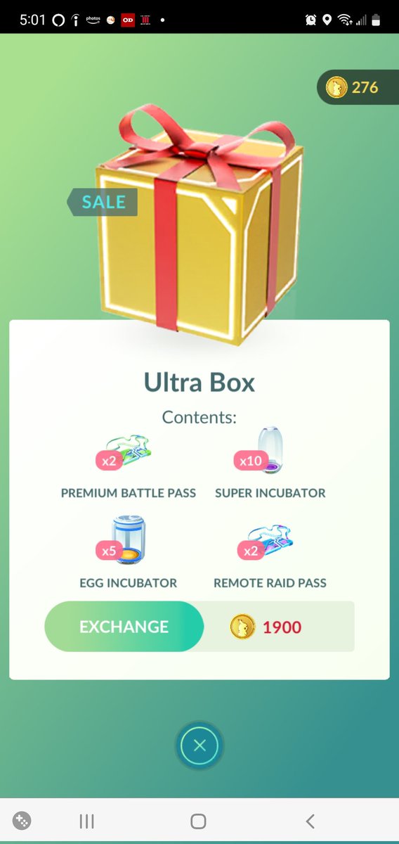 RustyCross_Go's tweet photo. New boxes in the shop on @PokemonGoApp. These all seem right up my alley, especially what's in the #TrainingBox. Thanks @NianticLabs for new stuff so I won't be fussing at @NianticHelp about boxes I don't need.
What do you think?
#remotepasses #pokemongo #RustyCross #Pokecoins https://t.co/UGktv01OhV