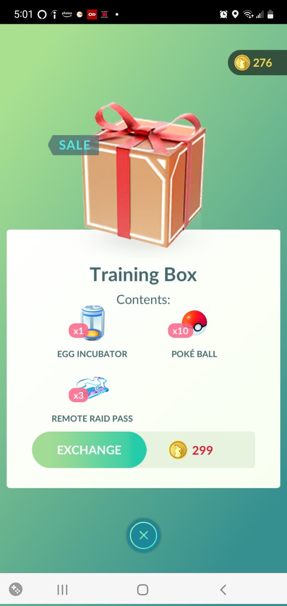RustyCross_Go's tweet photo. New boxes in the shop on @PokemonGoApp. These all seem right up my alley, especially what's in the #TrainingBox. Thanks @NianticLabs for new stuff so I won't be fussing at @NianticHelp about boxes I don't need.
What do you think?
#remotepasses #pokemongo #RustyCross #Pokecoins https://t.co/UGktv01OhV