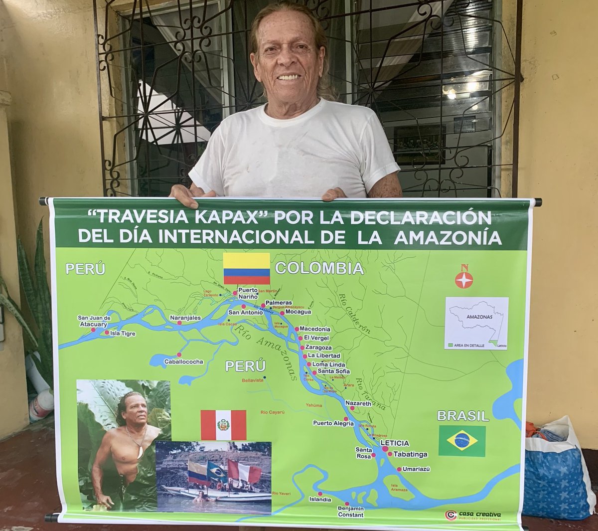GlennEnglish1's tweet photo. Colombian legend Kapax of the Amazon plans his latest river adventure bring attention to the plight of the worlds water #realamazon #colombia #kapax https://t.co/68XYFT4ic3