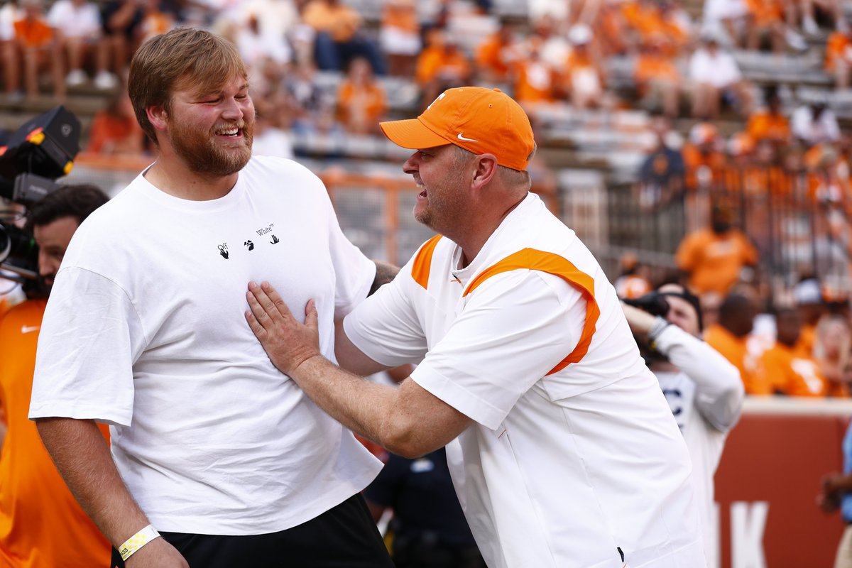 Vol_Football's tweet photo. VFL @cade_mays  in the building

Some things never change 🫂 https://t.co/2sJcAaOsLr