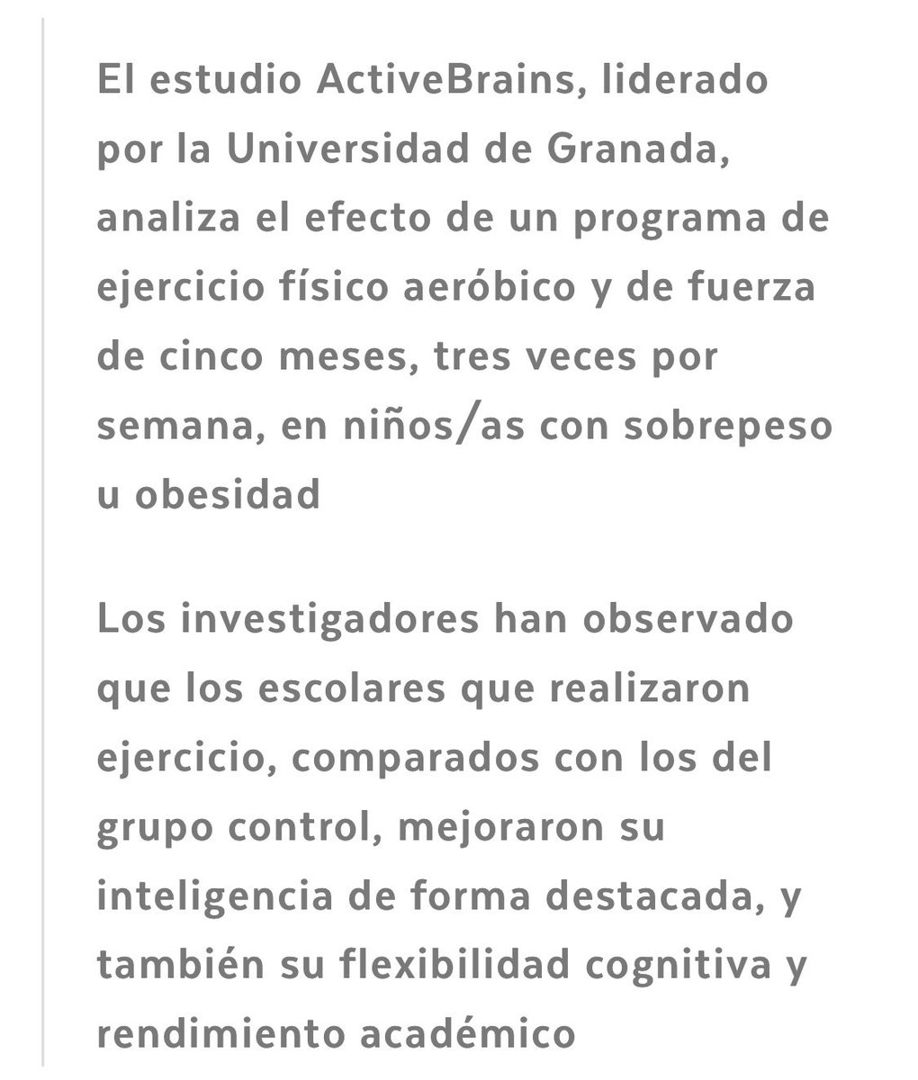 dnardoy's tweet image. Otro granito + (aunque esté + bien es 1 montaña). Estudio publicado hoy en JAMA. Los escolares que hacen ejercicio físico son + inteligentes by @profithugr @ortegaporcel @estebancornejoi @ruizruizjonatan 👇🏻
jamanetwork.com/journals/jaman…

Enhorabuena equipo #activebrains 🫶💫🤗
