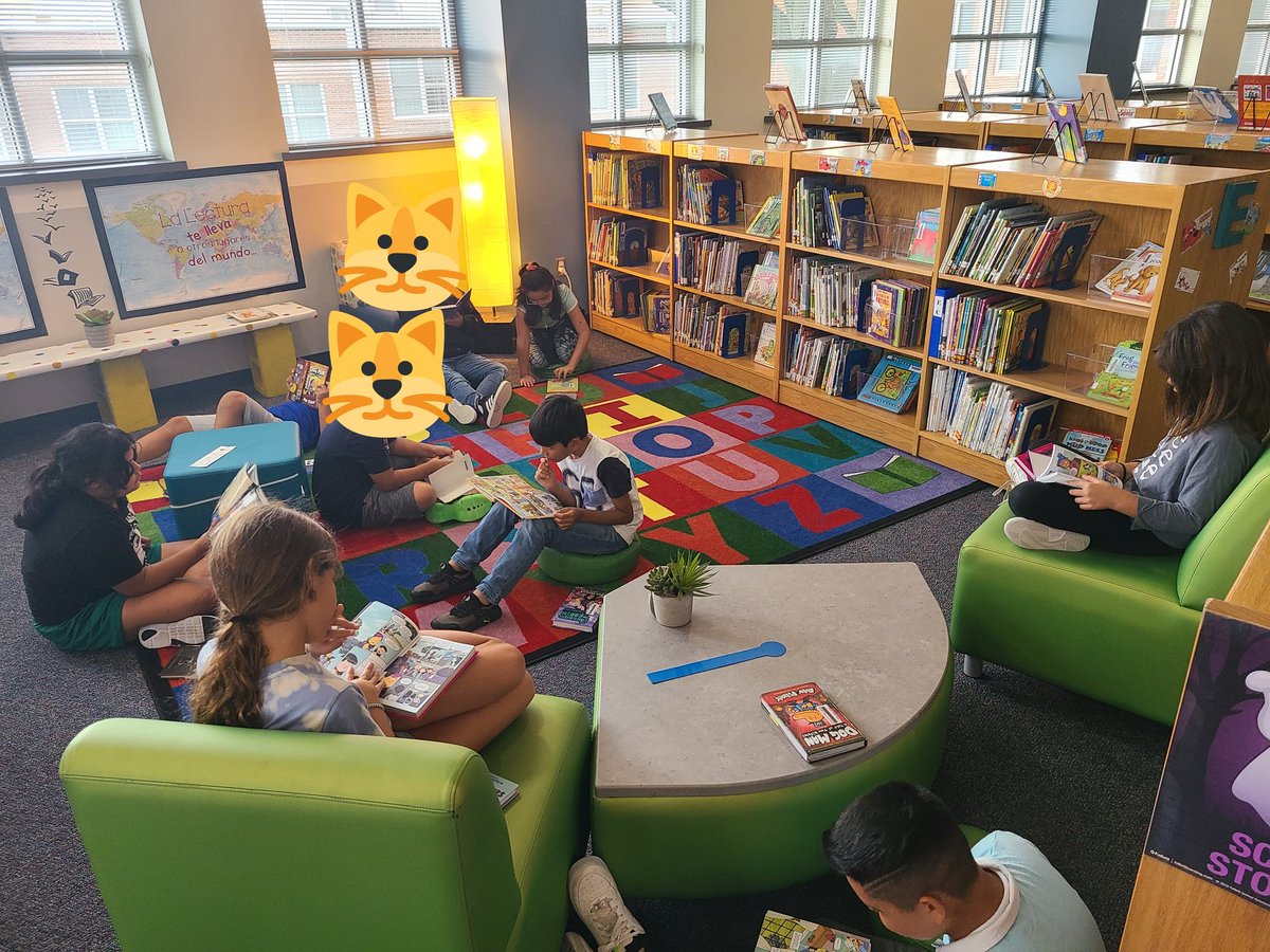 4th Grade loved spending some time at the library today ❤️#CaldwellCatsPride #WeAreCaldwell #YouBelongInMISD #MyMISD #SomosCaldwell #TupertenecesenMISD