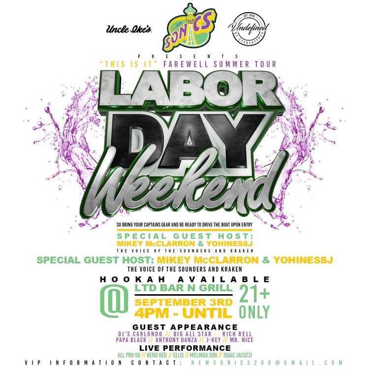 Dye (@dyeundefined) on Twitter photo Sonics Theme 👀🏀 You KNOW we’re sponsoring! Pull up and cop your Undefined (<a href="/legalizeblkness/">Undefined Clothing</a>) gear! Town Collection and more will be on hand!
Tickets:  eventbrite.com/e/this-is-it-f… Sonics Theme 👀🏀 You KNOW we’re sponsoring! Pull up and cop your Undefined (<a href="/legalizeblkness/">Undefined Clothing</a>) gear! Town Collection and more will be on hand!
Tickets:  eventbrite.com/e/this-is-it-f…