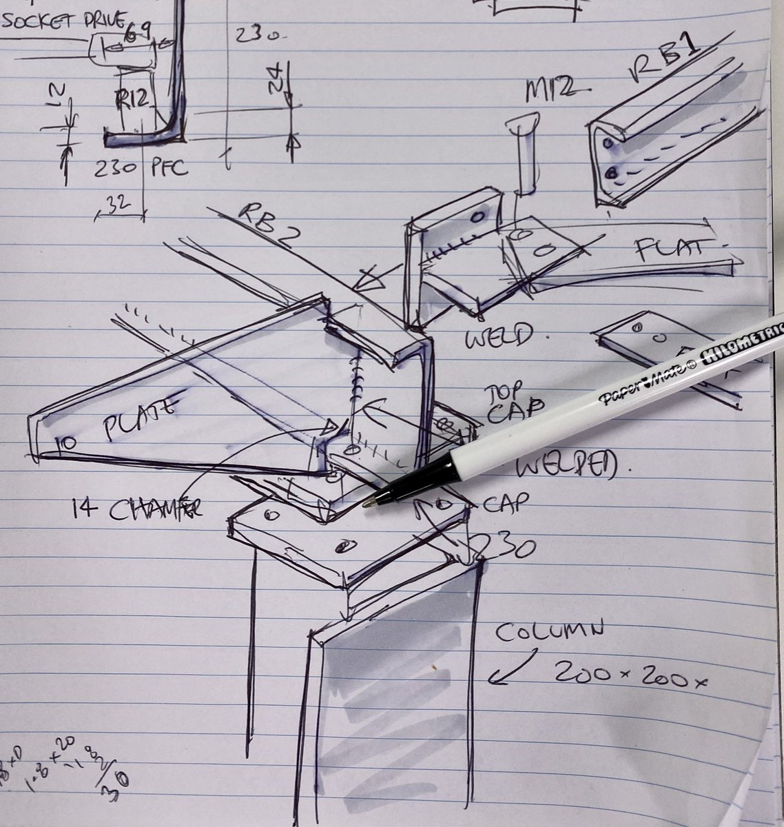 This is what creative problem solving in engineering looks like on a big industry project. This is why we teach drawing. Drawing is the output of the critical and creative thought. Do you teach drawing in both 2D and #3D in your #StemEducation programs?