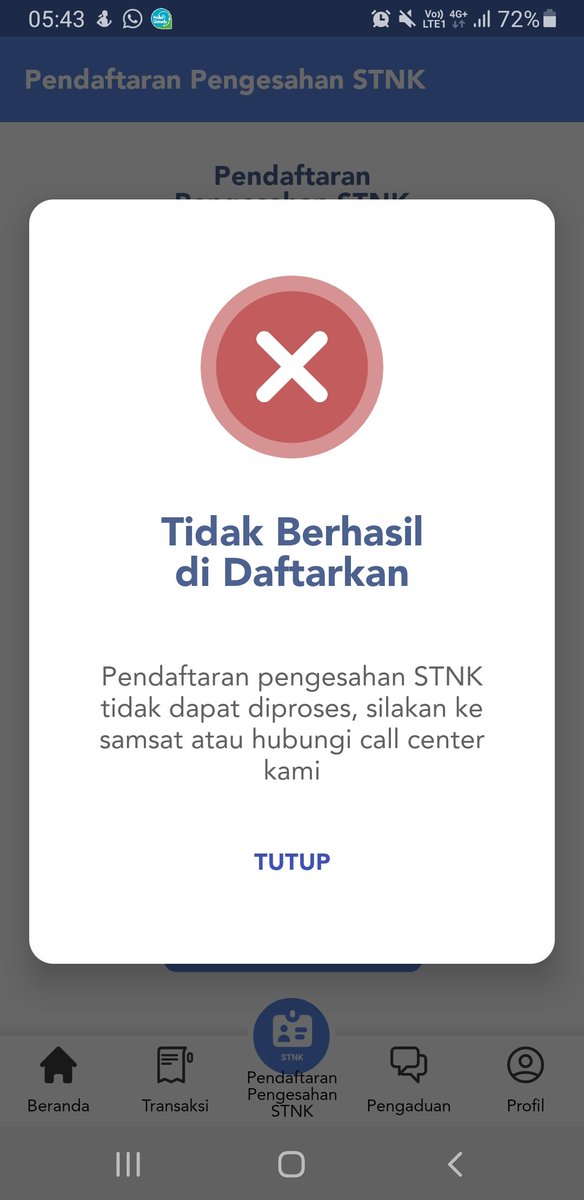 masgama's tweet photo. @SamsatDigital pagi kak mau tanya, saya kendala seperti ini? Mau bayar pajak mobil plat kota bandar lampung https://t.co/uVd8hubnl0
