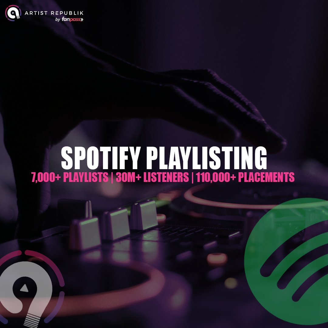 fanpasslive's tweet photo. Our goal is to help independent artists break through to whole new levels! Submit your tracks to reach industry leading curators and to have the opportunity to get your song on a playlist, more importantly, to get valuable feedback on your music!

Submit: https://t.co/w8D9SUK8GN https://t.co/OG7LTV13rV