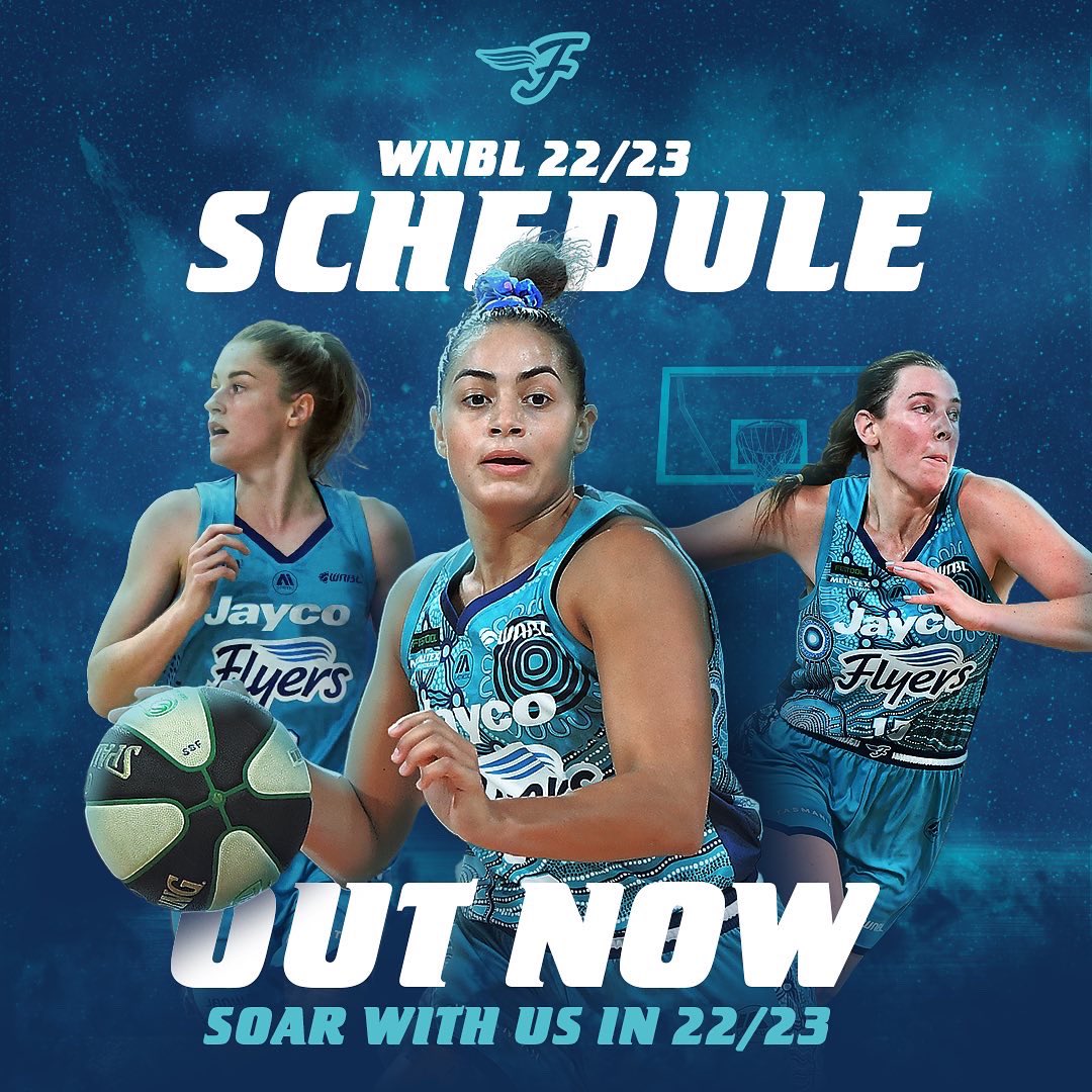 SouthsideFlyers's tweet photo. It’s time to watch us SOAR‼️🚨

!!! 22/23 WNBL Season Fixture is here !!! 🗓👀

Keep your schedule free to make sure you catch all the action this upcoming season.

The countdown is on and we can’t wait to see you all in person!!! 💙

#SoarWithUs #GoFlyers #WNBL22 https://t.co/xo6l7g8NlG