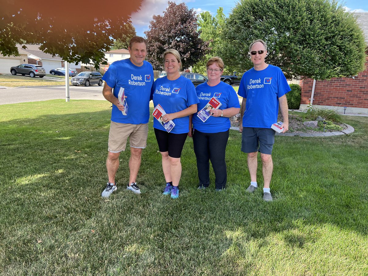VoteRobertsonCK's tweet photo. It has been an absolute privilege working with this group of committed volunteers this summer and we’re not done yet. If we haven’t visited you yet… we’re on our way. #ckont https://t.co/HF6UC7NWkj
