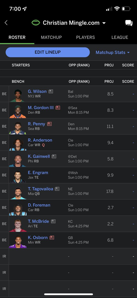 DaveTerrr's tweet photo. @IainMacBets 12-man, full point PPR. Don’t roast me to hard. https://t.co/AKgugEr94V