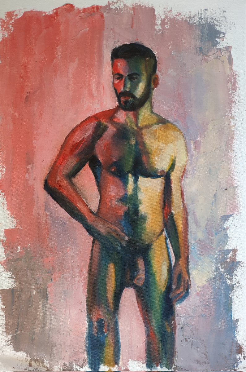 PanHomo's tweet photo. #weekendvibes
#maleart by #gayartiat Nimrod Avigal
Oil on canvas
60 x 40 cm
Available on our site
#gayart #homoart #male #oilpainting #israelimen #gayiseaeli #פידגייז #פידלילה #homosexual #gaytelaviv #gaytlv #tlvpride https://t.co/34gGzhI2br