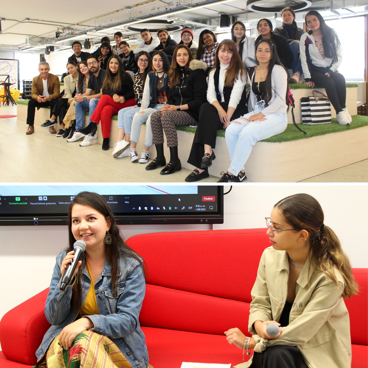 PoliticaUR's tweet photo. Hoy en @URosario vivimos un espacio inspirador con nuestra egresada Estefany Guechá, internacionalista y cofundadora del proyecto @cerrosdecambio.
Compartimos reflexiones acerca del emprendimiento social y valiosos consejos para nuestros estudiantes sobre #ElArtedeEmprender. 💫 https://t.co/xtrCwEKHKE