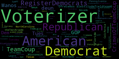 infokalyptisch's tweet photo. Trending in my timeline now: #Voterizer (69) #Americans (29) #Democrats (27) #RegisterDemocrats (14) #TeamCoup (12) #Republicans (12) #CrimesOfTeamCoup (10) #deun (9) https://t.co/g68skApNRw