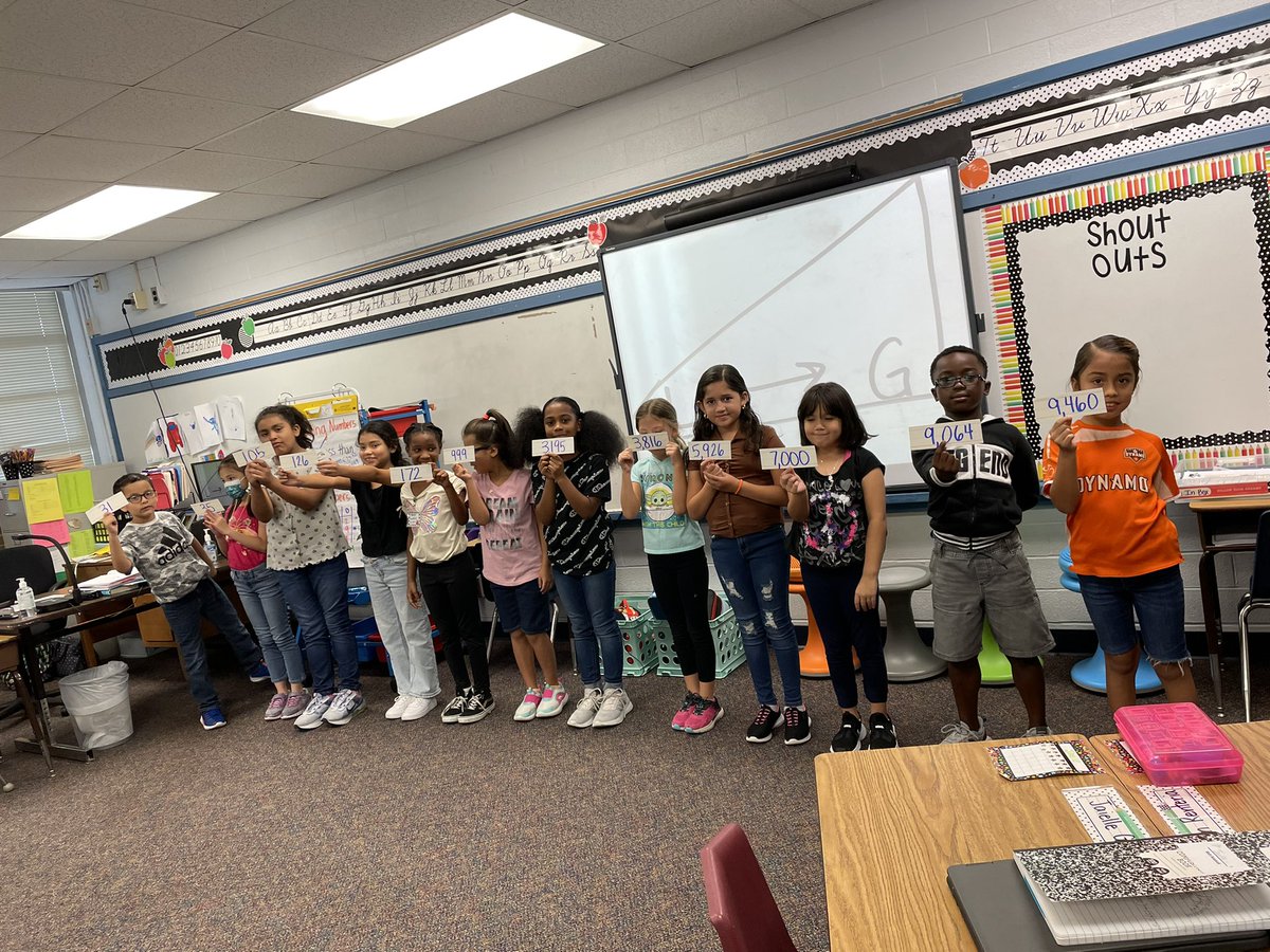 Comparing and ordering numbers in 3rd! Let’s get moving! #PISDMathChat <a href="/MeadorElementa1/">Meador Elementary</a>
