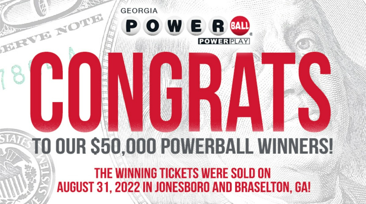 Congratulations Georgia #Powerball Jackpot Winners! https://t.co/hjKCtuKuOD
