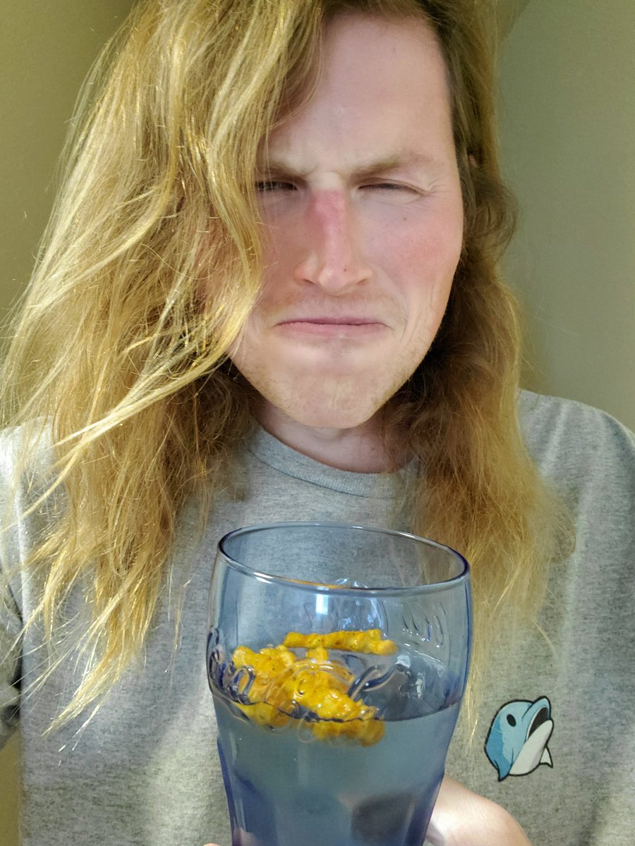 TheAbsol's tweet photo. A couple nights ago I received a string of chat messages from user GaryTheLobsterMan that may alter the course of my life. It is time to try (reluctantly) Cheeto water on stream. https://t.co/Buz2aCeVGK