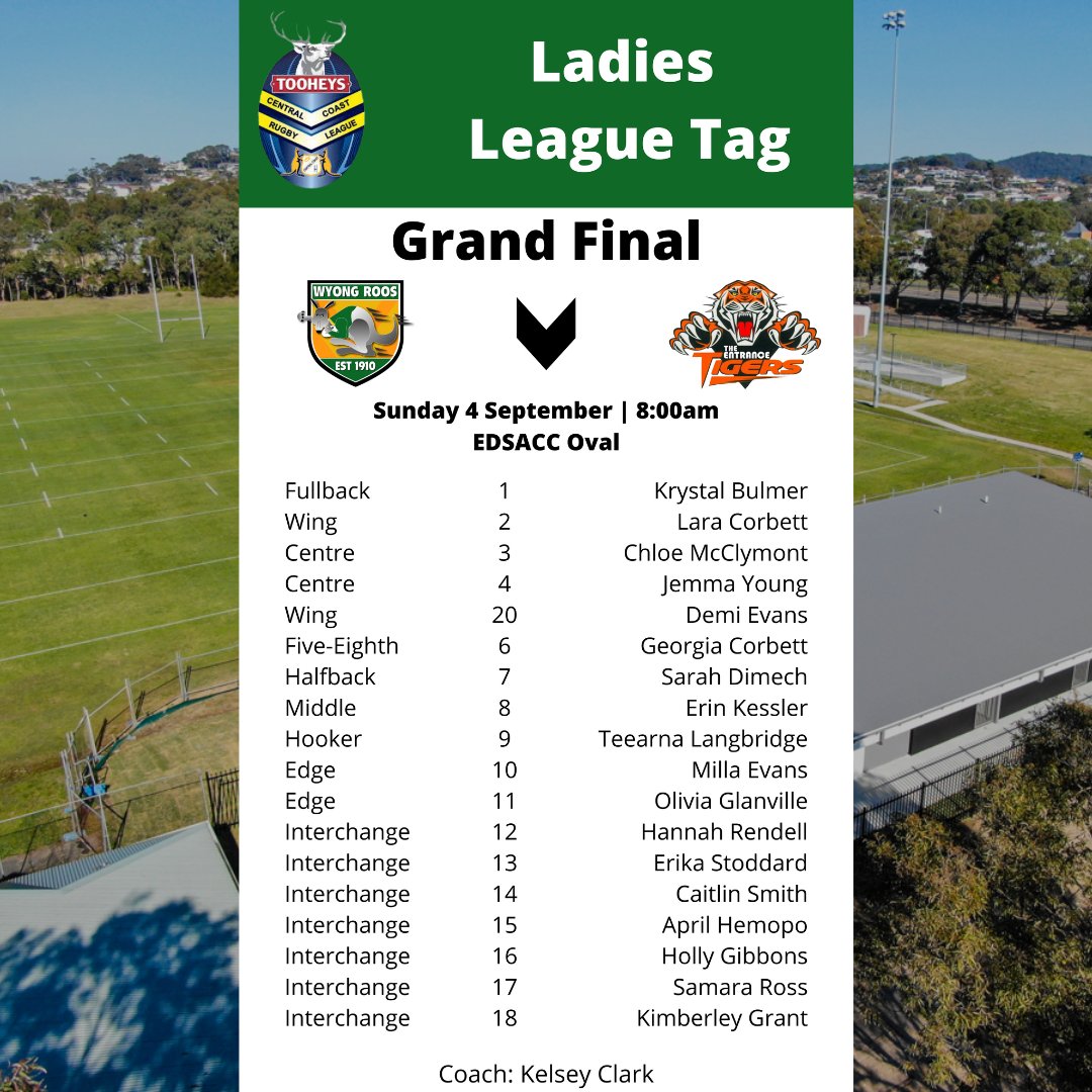 Our Ladies League Tag side takes on The Entrance Tigers in the 2022 CCCRL Monarch Blues Tag Grand Final this Sunday 4 September. #roosallday #letshop