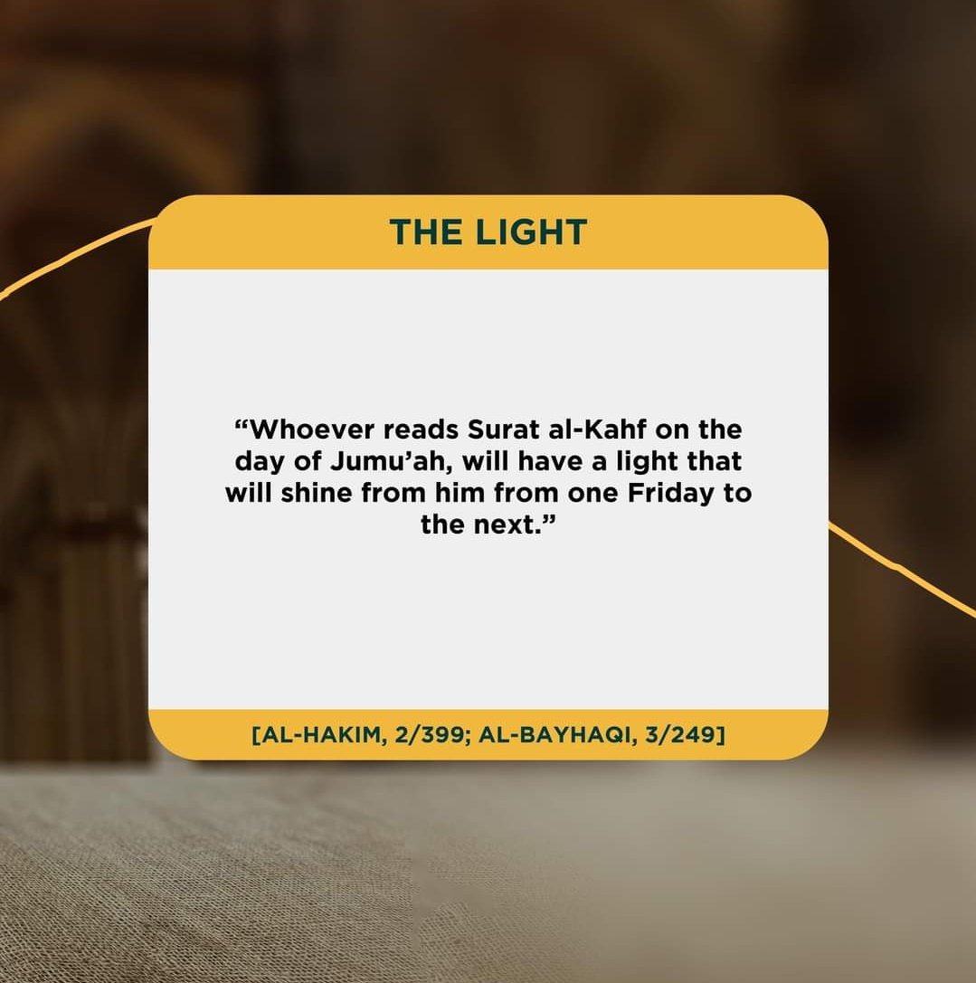 ▪︎The 3 Virtues of Surah al-Khaf.🤍🕊

▪︎Beautiful Reminder 📚 https://t.co/qI1dhgX7Db