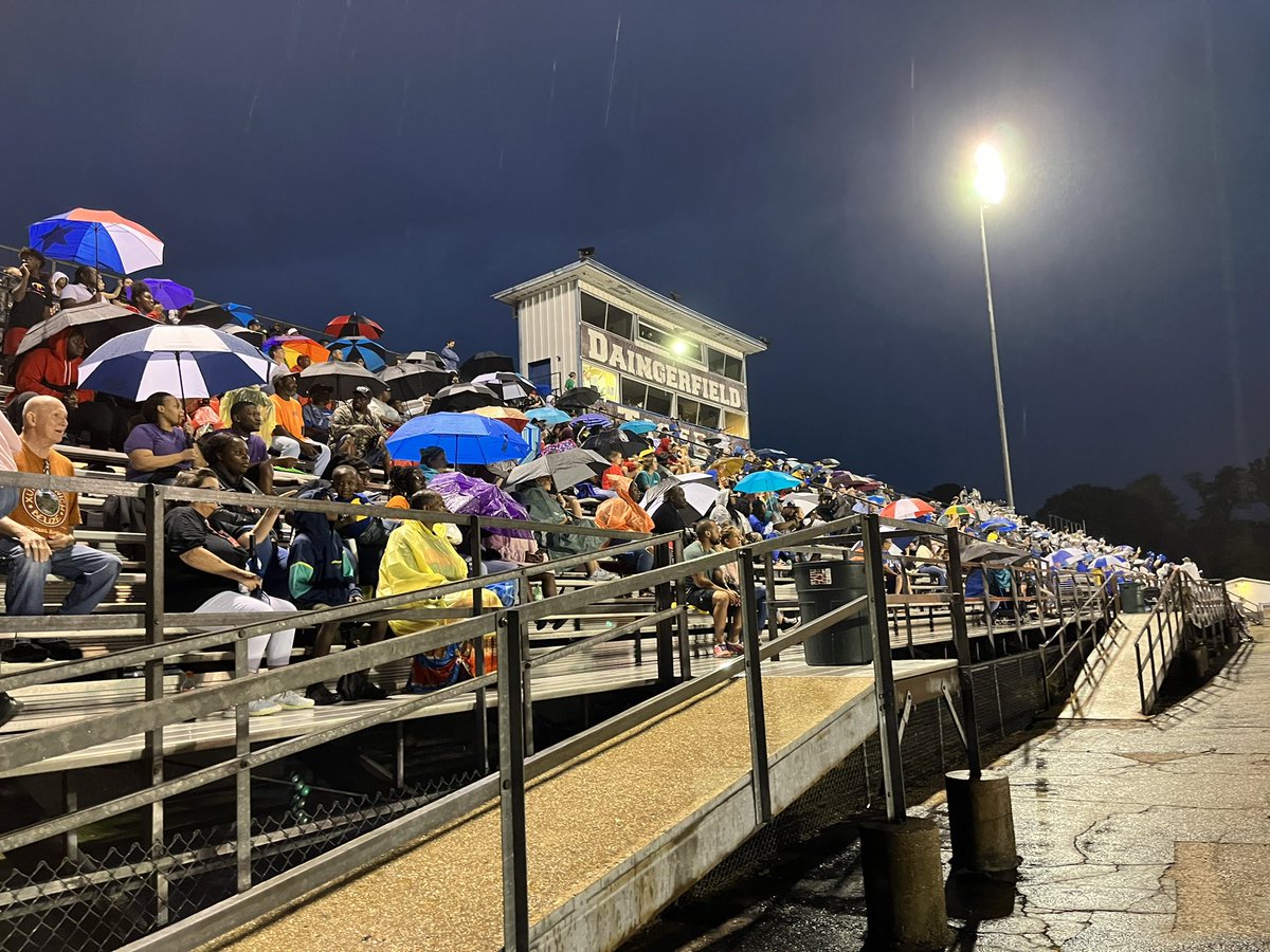 Even in the rain! Our Tiger Fans are here to support!!! Good game Tigers your hard work and dedication is showing!