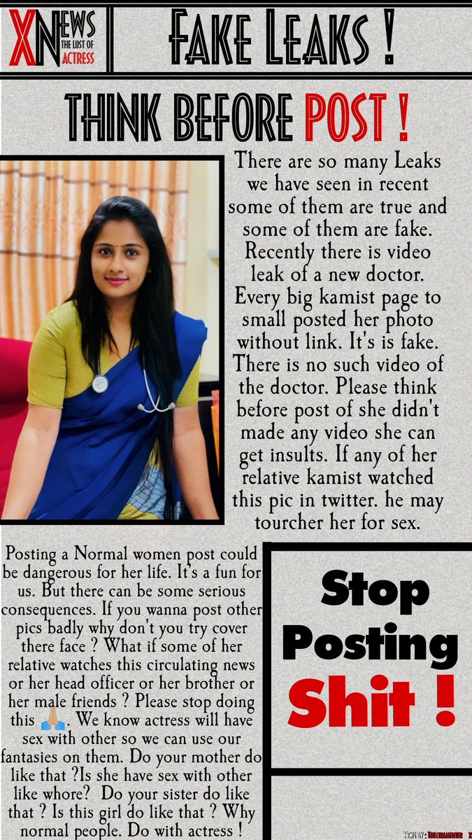 SunnyOfficial_4's tweet image. Just Read it Once Again 🙏🙏

We also have have Ladies in Our Families.

Don't Spread Fake News 🙏
Fakes News can do more viral than Real News , So please Consider this Tweet 

Like &amp;amp; Retweet this Tweet 🙏

#ThinkBeforePost 🙏