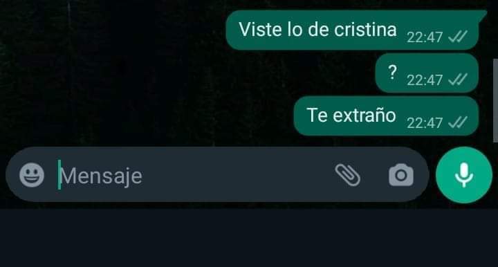 A ver si con el atentado a Cristina pica y me responde jajajaj