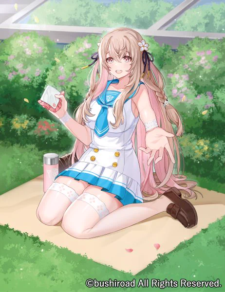 【お仕事】9/2発売 カードファイト!! ヴァンガード overDress リリカルブースター第3弾『リリカルモナステリオ ～なつのおもいでっ!～』にて「穏やかな仁愛 マイム 」を描かせて頂きました。よろしくお願いします!#ヴァンガード #cf_vanguard 