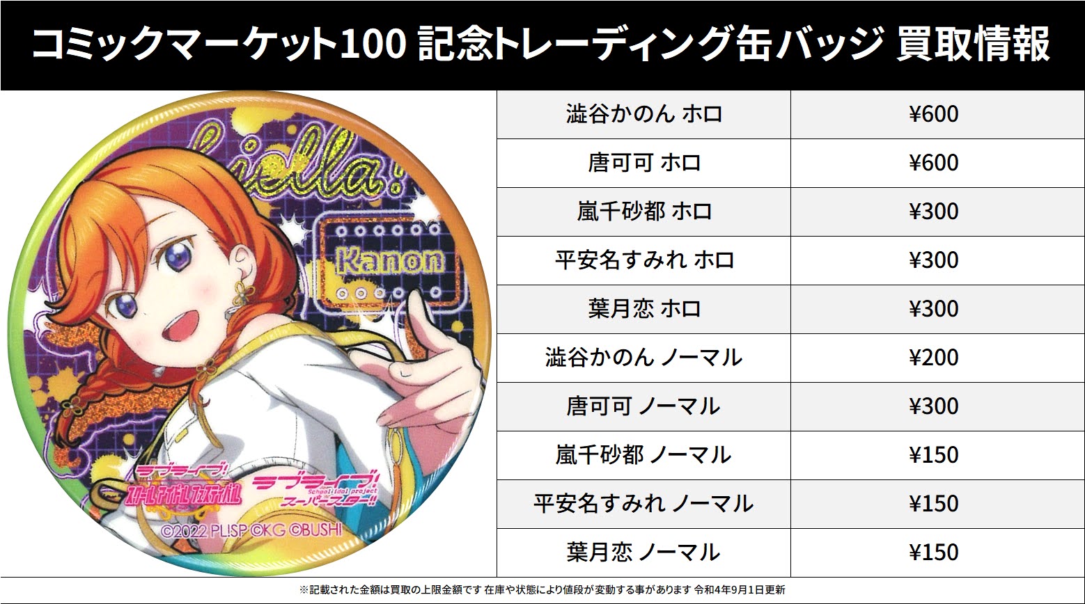ラブライブ! スクフェスシリーズ感謝祭2022 記念トレーディング ラブライブ! スクフェスシリーズ感謝祭2022 記念トレーディング