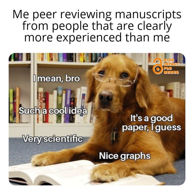 I get emails to peer review articles sometimes but mostly don't engage because of this accurate rep of how that would go: